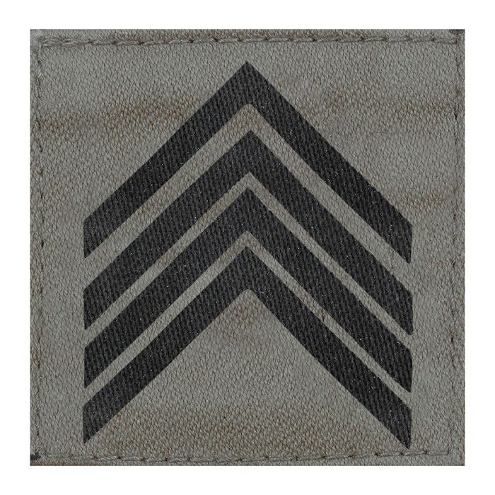 Galon Poitrine Armée de Terre / Grade / Basse visibilité / "Sergent-Chef BM2". ARES.