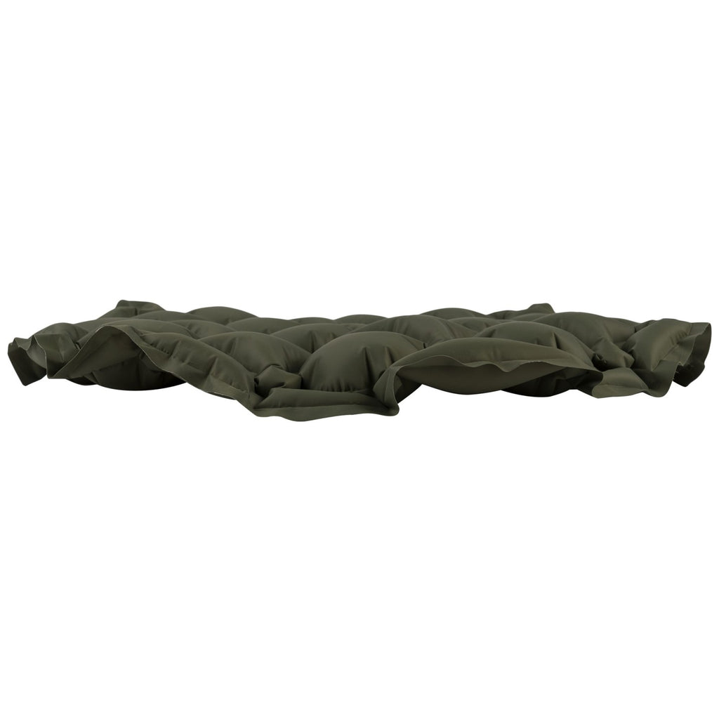 Coussin, siège / Oreiller gonflable / Vert Olive. HIGHLANDER.
