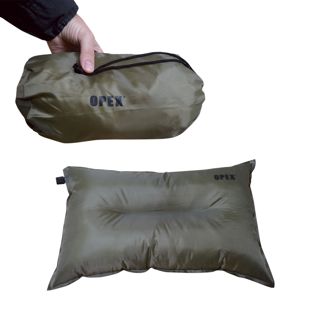 Oreiller auto gonflant / Vert Armée.