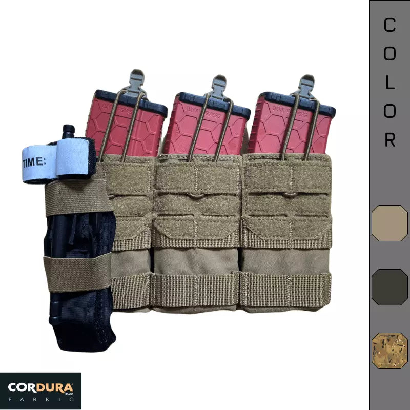 Porte Chargeur Triple / 5,56mm /"CastraPraetoria" /  Sable. HONOR.