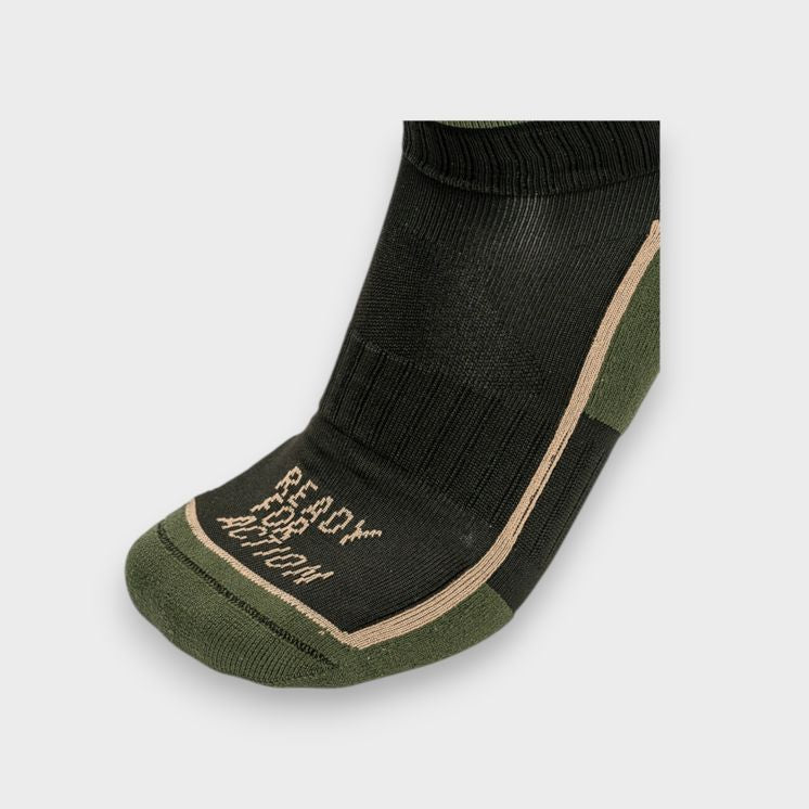 Chaussette "Cervin" / Noir, Vert Olive. SUMMIT OUTDOOR.
