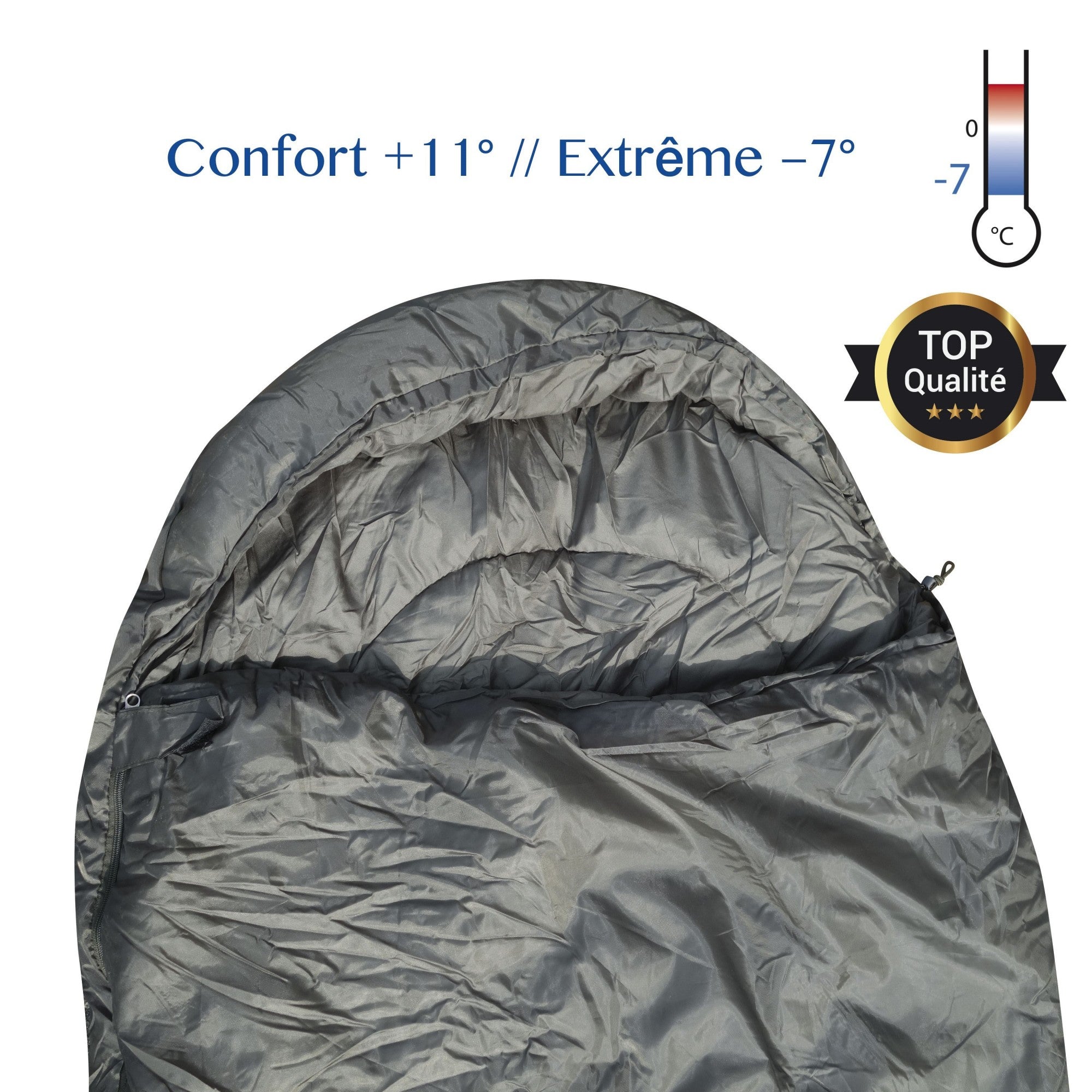 Sac de couchage +11° / -7°. DCA OPEX.