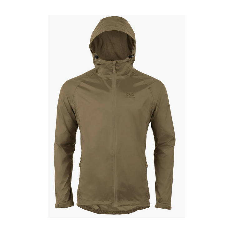 Veste imperméable / 6000mm / Waterproof / "Stow Go" / Pluie /  Ranger Green. HIGHLANDER.