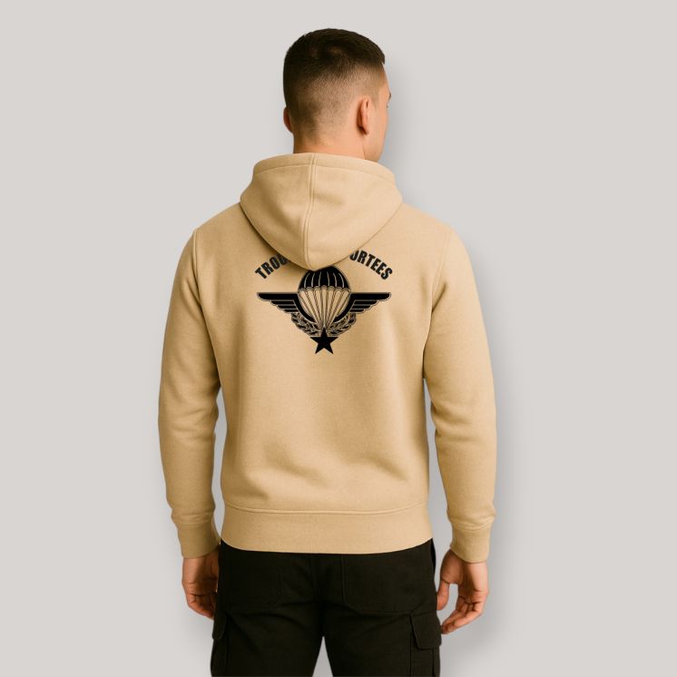 Sweat-shirt Troupes Aéroportées Light-Sand. SUMMIT OUTDOOR.