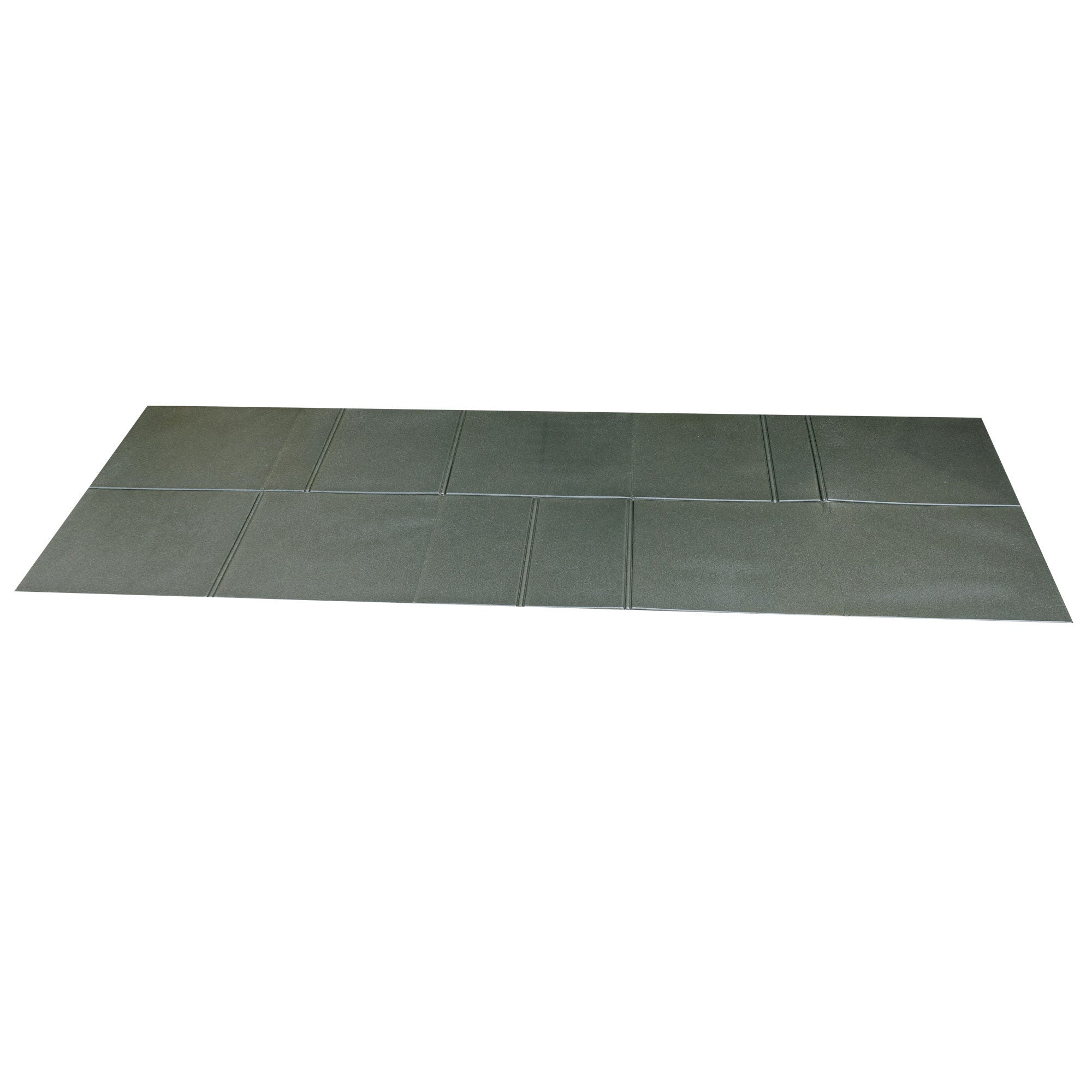 Tapis de sol pliable en XPE vert armée / Carré Mat.