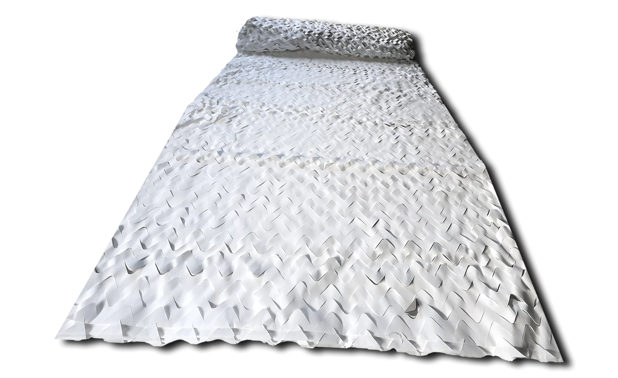 Rouleau de filet de camouflage de 50m / 80% d'ombrage /  300 Deniers  / Blanc. BARTAVEL.