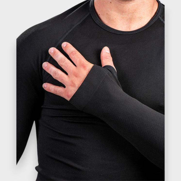 Baselayer / Thermique / Haut "TAIGA" / T-shirt manche longue / Noir / -10°, -20°. SUMMIT OUTDOOR.