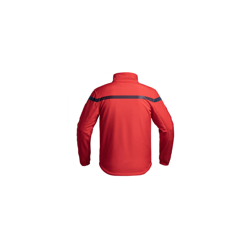 Veste Softshell SÉCU-ONE Sécurité Incendie rouge.